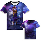 In Memory of Kobe T Shirt Black Mamba Kobe Memorial Short Sleeve T-shirt 3D Printing