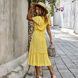 Beth Dutton Outfits Spring/Summer Floral Red Dress Dress