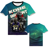 In Memory of Kobe T Shirt Black Mamba Kobe Memorial Short Sleeve T-shirt 3D Printing