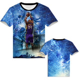 In Memory of Kobe T Shirt Black Mamba Kobe Memorial Short Sleeve T-shirt 3D Printing