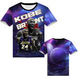 In Memory of Kobe T Shirt Black Mamba Kobe Memorial Short Sleeve T-shirt 3D Printing