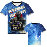 In Memory of Kobe T Shirt Black Mamba Kobe Memorial Short Sleeve T-shirt 3D Printing
