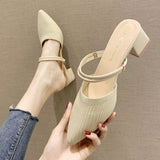 Nude Chunky Heel