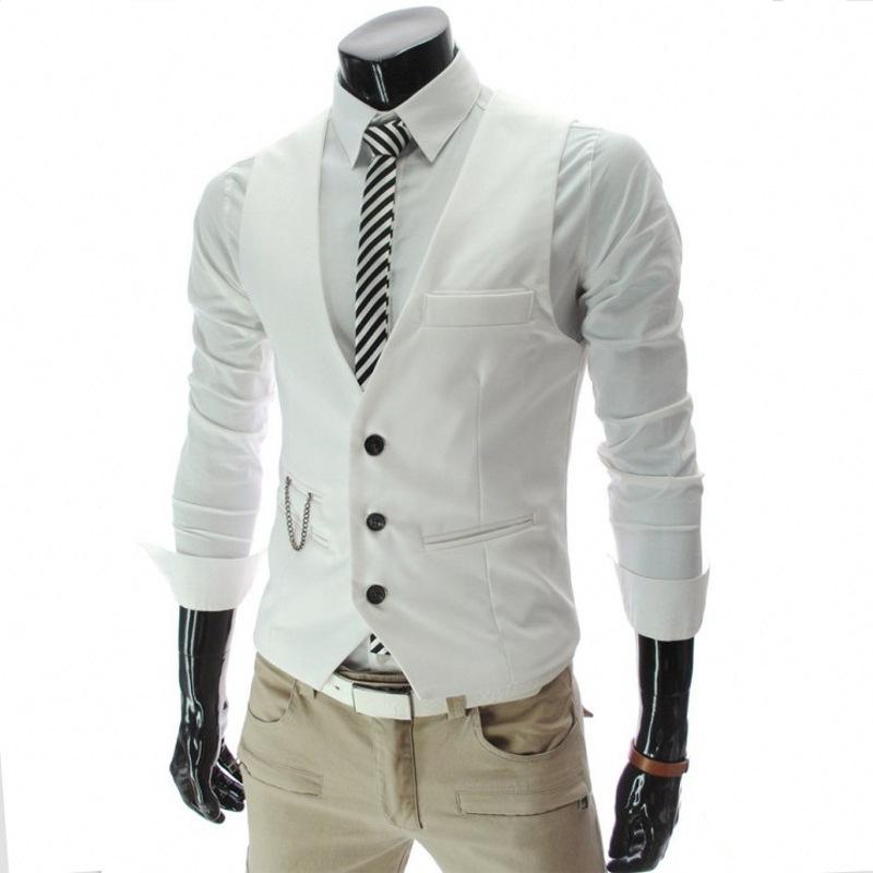 Men's Dress Vests Men's Vest Casual Jacket Business Waistcoat Men's Vest Casual