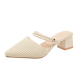 Nude Chunky Heel