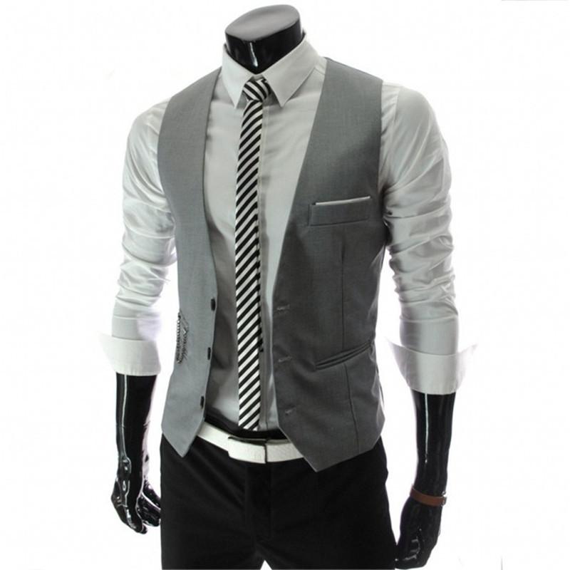 Men's Dress Vests Men's Vest Casual Jacket Business Waistcoat Men's Vest Casual