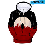 John Wick Keanu Hoodie John Wick 3 Peripheral 3D Printed Hood Sweatshirt