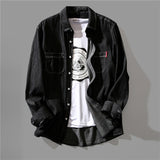 Denim Shirts Spring Men's Long-Sleeved Jacket