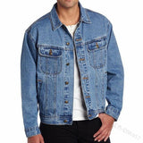 Jean Jacket Men Spring and Autumn Fashion Trendy Denim Cargo Pants Coat Large Size Men's Clothing Autumn and Winter