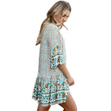 Beth Dutton Bohemian Dress Summer Spring Midi Dresses Beach Dress