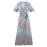 Beth Dutton Bohemian Dress Summer Spring Midi Dresses Beach Dress
