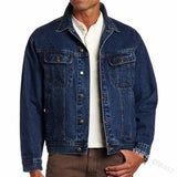Jean Jacket Men Spring and Autumn Fashion Trendy Denim Cargo Pants Coat Large Size Men's Clothing Autumn and Winter