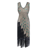The Great Gatsby Prom Dresses Retro Sequin Bead Dress