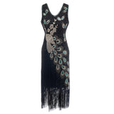 The Great Gatsby Prom Dresses Retro Sequin Bead Dress