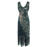 The Great Gatsby Prom Dresses Retro Sequin Bead Dress