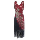 The Great Gatsby Prom Dresses Retro Sequin Bead Dress