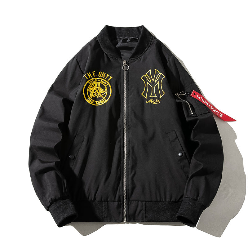 New York NYC Varsity Jacket Men's Embroidery Baseball Uniform Fashion Brand Coat