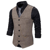 Tuxedo Vests Men Suit Vest plus Size Business Men's Suit Vest