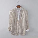 Men Linen Suits Autumn Linen Suit