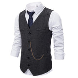 Tuxedo Vests Men Suit Vest plus Size Business Men's Suit Vest