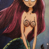 Charlie Luciano T Shirt Dark Fairy Tale Series Mermaid Cotton Loose