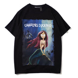 Charlie Luciano T Shirt Dark Fairy Tale Series Mermaid Cotton Loose