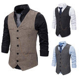 Tuxedo Vests Men Suit Vest plus Size Business Men's Suit Vest