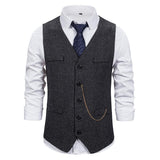 Tuxedo Vests Men Suit Vest plus Size Business Men's Suit Vest