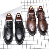 Indo Western Shoes Business Men's Shoes Brogue Casual Leather Shoes