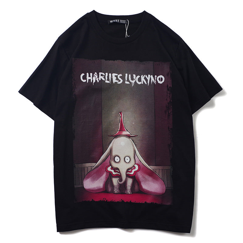 Charlie Luciano T Shirt Dark Fairy Tale Series Dumbo Cotton Loose