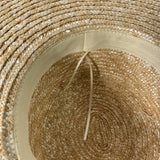 Straw Hat Sun-Proof Straw Hat Super Large Brim Flat Top Straw Sun Hat