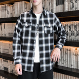 Mens Flannel Jacket Spring Shirt