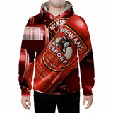 Drippy Hoodies Couple Loose Pullover Water Drop Print Pattern