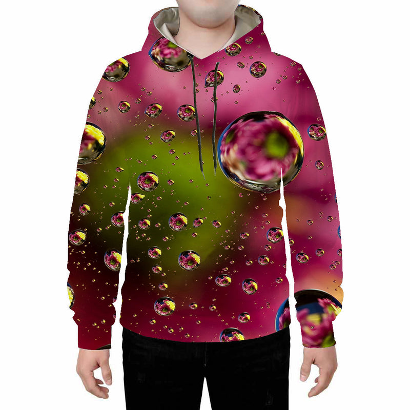 Drippy Hoodies Couple Loose Pullover Water Drop Print Pattern