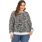 Women Plus Size Tops Crew Neck Loose Women's Sweater