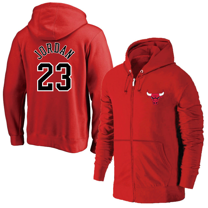 Chicago Bulls Hoodie Jersey Training Wear Zipper