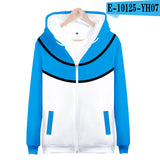 Men and Women Pokemon Pikachu Coat 3D Digital Printing Zipper Sweater Autumn