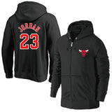 Chicago Bulls Hoodie Jersey Training Wear Zipper