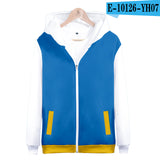 Men and Women Pokemon Pikachu Coat 3D Digital Printing Zipper Sweater Autumn