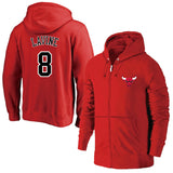Chicago Bulls Hoodie Jersey Training Wear Zipper