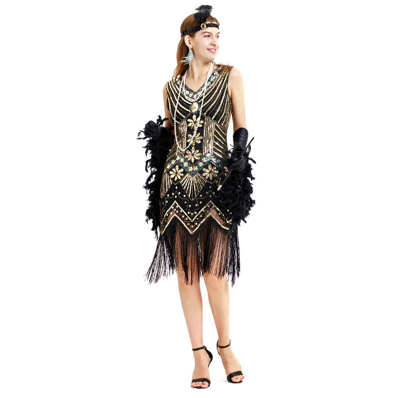 The Great Gatsby Dresses Dress Heavy Industry Beads Sequined Tassel Dress