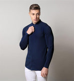 jogging shorts for men Slim Fit Muscle Gym Men Shorts Workout Long Sleeve Shirt Men's Slim-Fit Stretch Bottoming Shirt Running Training Shirt