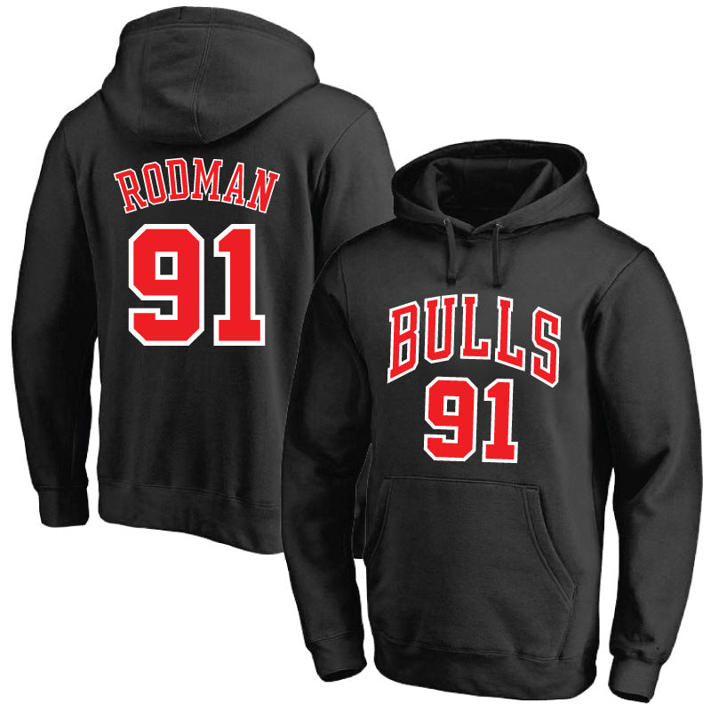 Chicago Bulls Hoodie Fleece-Lined Jersey Training Wear