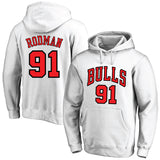 Chicago Bulls Hoodie Fleece-Lined Jersey Training Wear