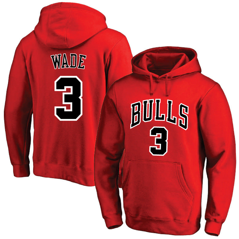 Chicago Bulls Hoodie Fleece-Lined Jersey Training Wear