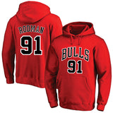 Chicago Bulls Hoodie Fleece-Lined Jersey Training Wear