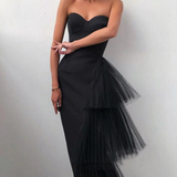 Mariah Carey Dress Dinner Party Formal Dress High-Elastic Mesh Slim Fit Split Dress