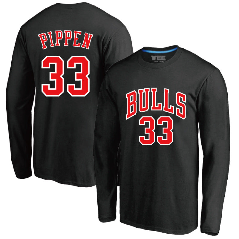 Chicago Bulls Sweatshirt Jersey Training Wear Long Sleeve Crew Neck