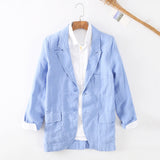 Mens Linen Suits Linen Jacket Men's Casual Linen Suit