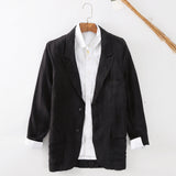 Mens Linen Suits Linen Jacket Men's Casual Linen Suit